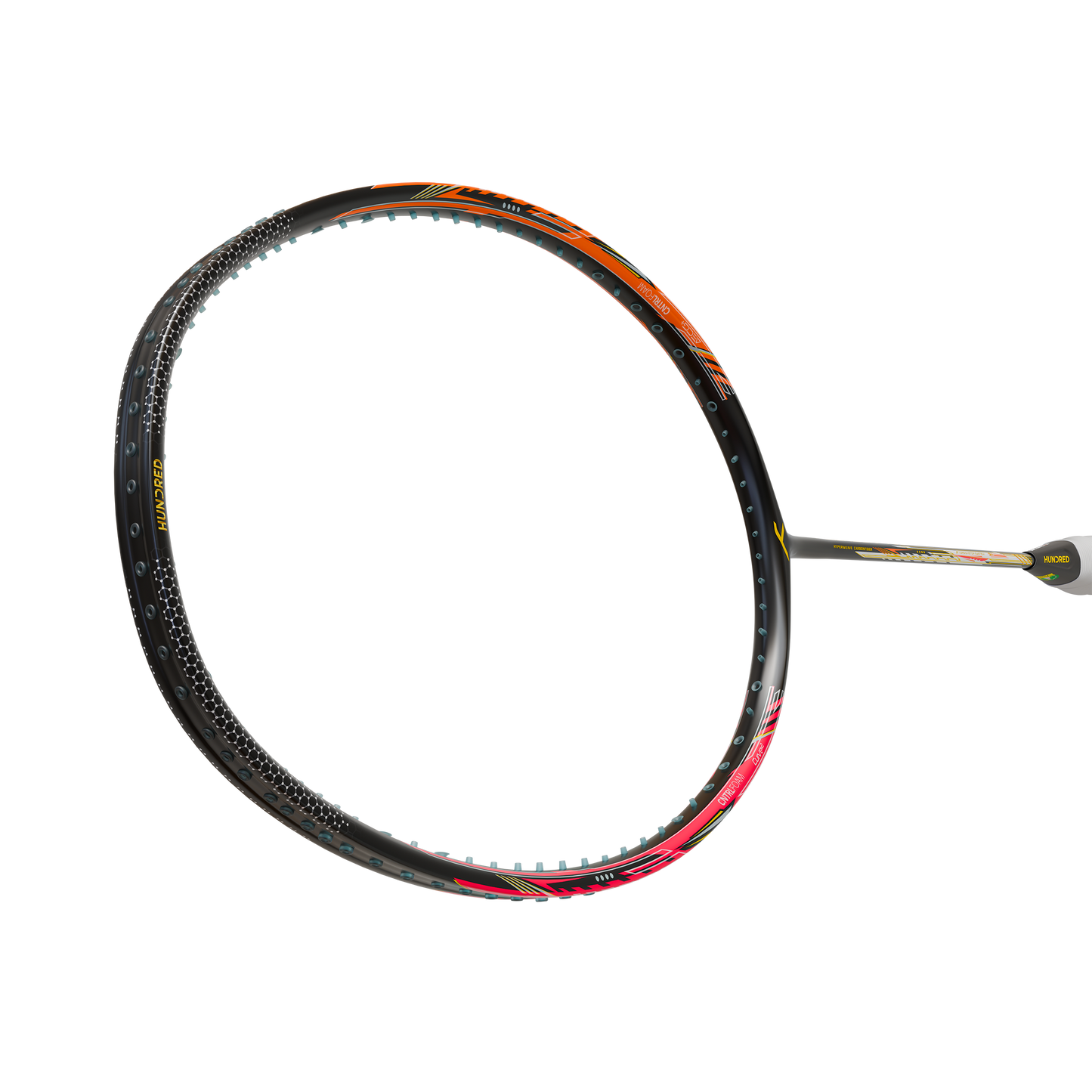 Hundred Flareon 700 Badminton Racket (Black/Orange/Pink)